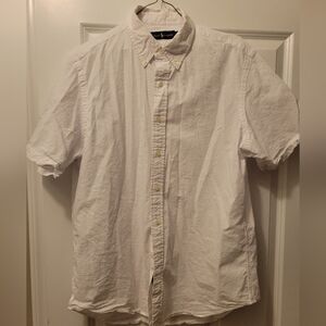 Ralph Lauren Mens Dress Short Sleeve Button Down - Large